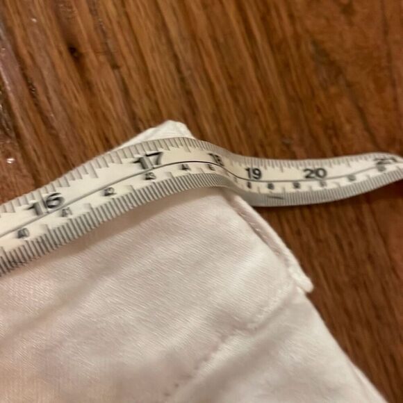 Anthropologie the Colette white crop wide leg jeans size 34p - Picture 9 of 13